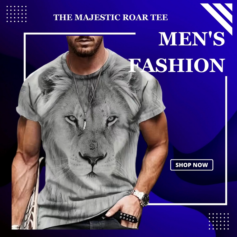 Majestic Roar Tee - Gray